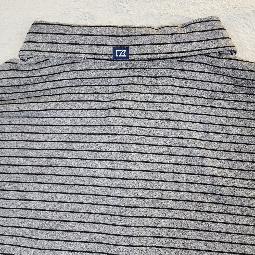Georgia Bulldogs Polo Shirt Mens XXL Striped Cutter & Buck Performance - Picture 8 of 10